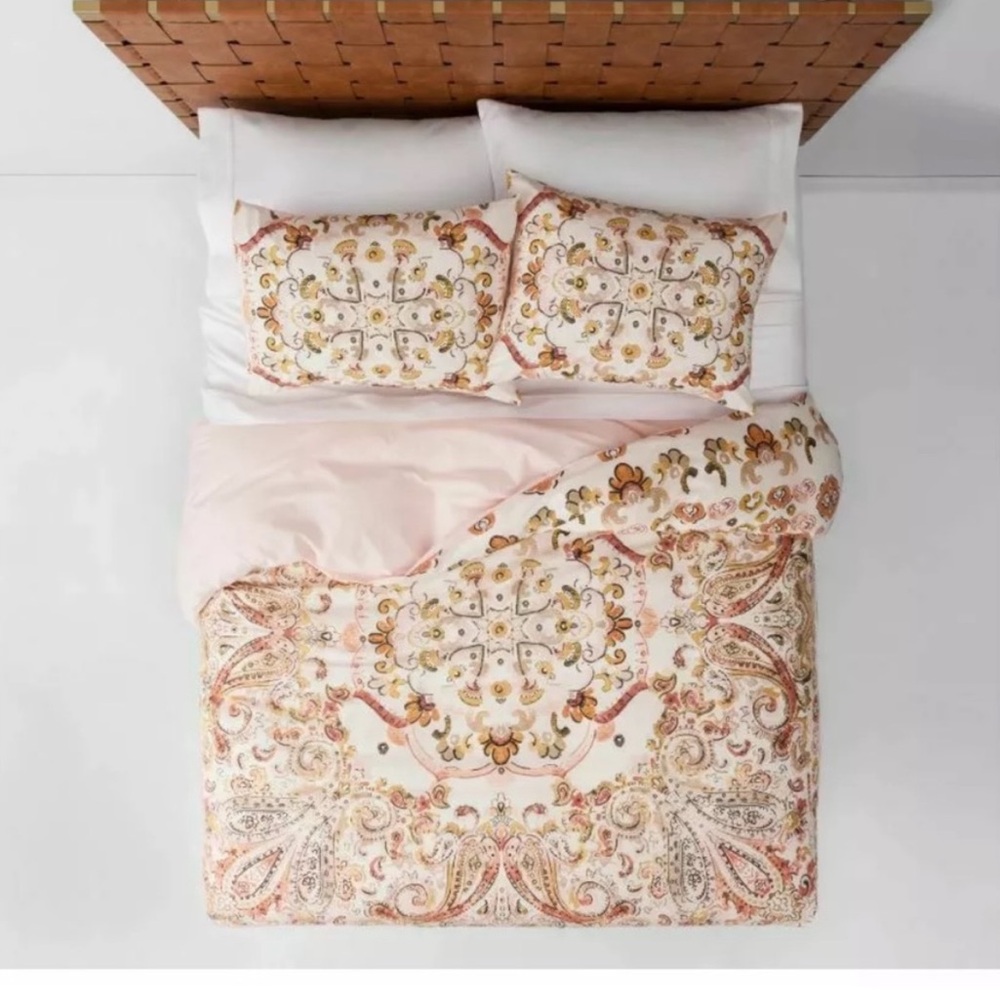 OPALHOUSE NWT desert rose medallion duvet cover set -twin